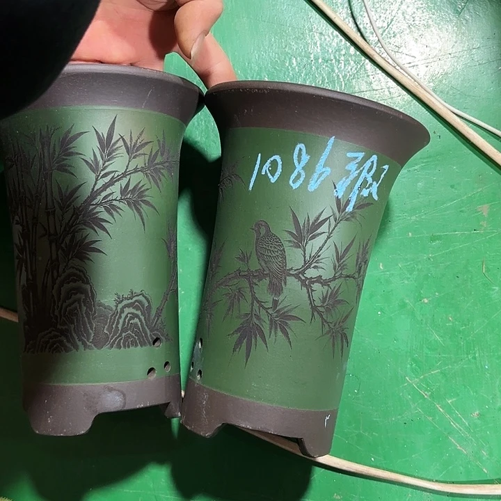 澄***栈花盆紫砂微瑕小号