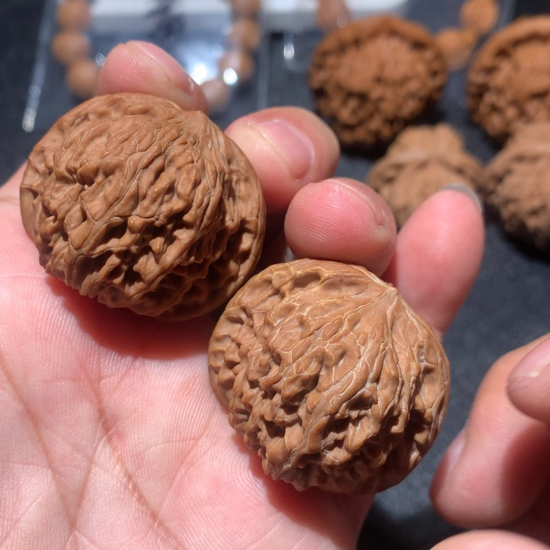 文玩核桃把件37磨盘