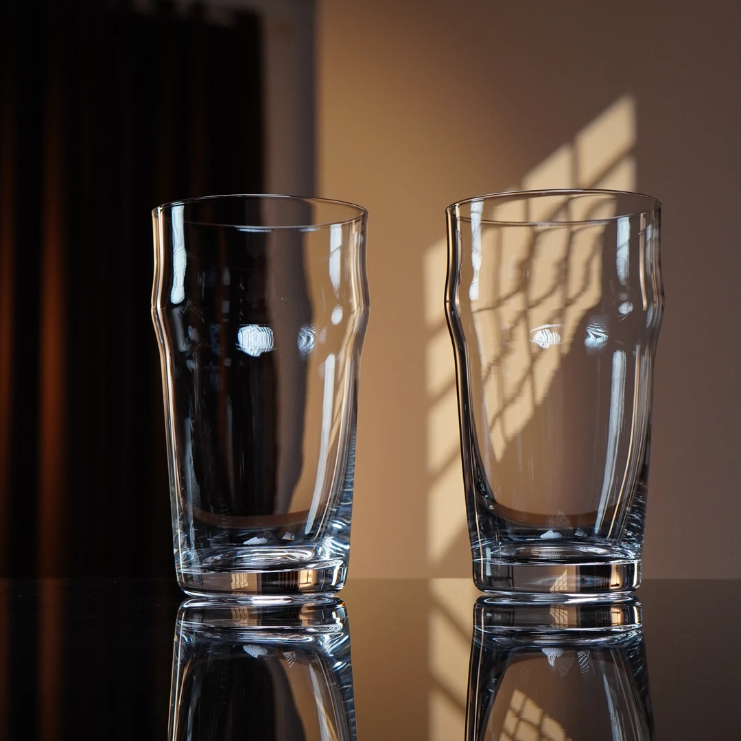 两只装大容量无铅水晶玻璃品脱杯大容量啤酒杯