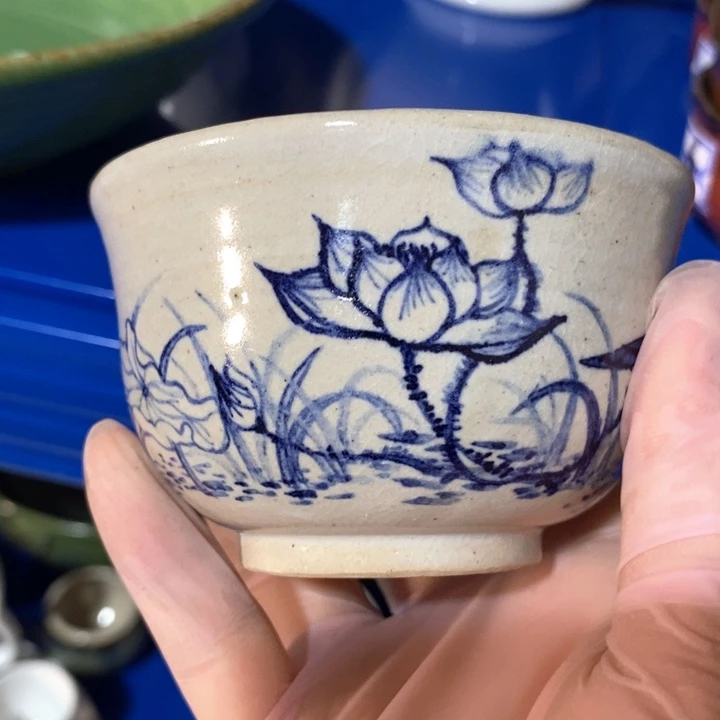瓷片陶瓷品手绘茶杯