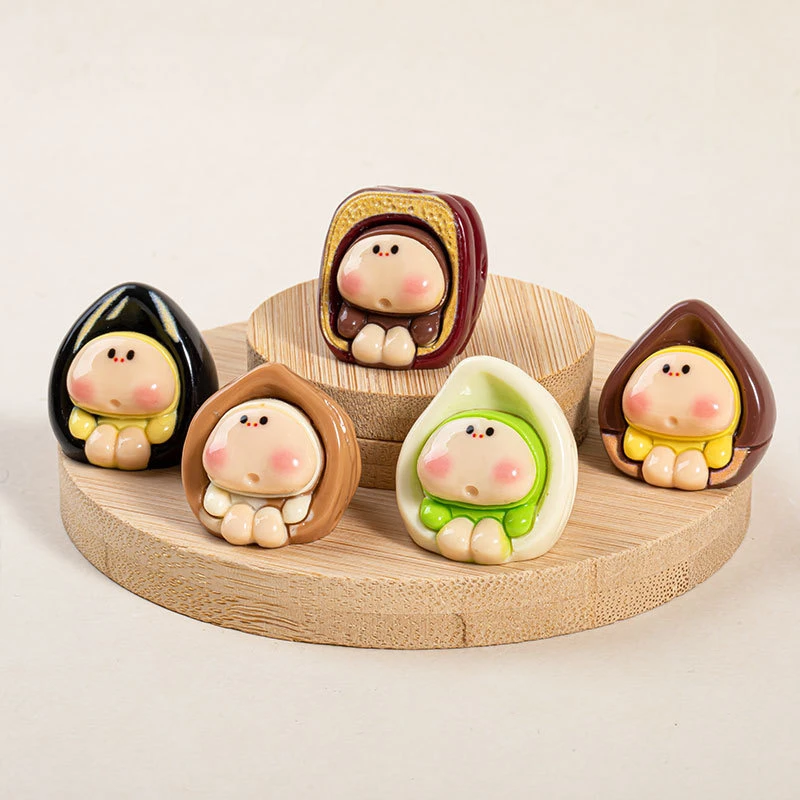 【直播拆=9宫格|对对碰|许愿】坚果小子树脂卡通萌粒diy摆件