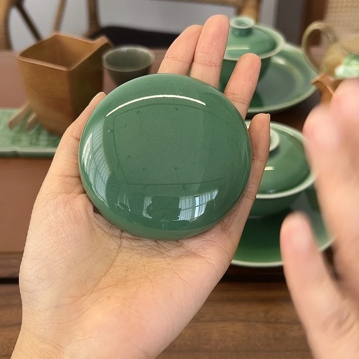 龙泉云间青瓷小米茶器