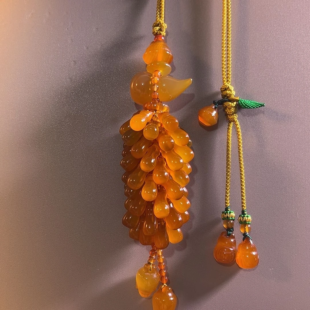 未镶嵌车挂玛瑙/玉髓汽车挂件