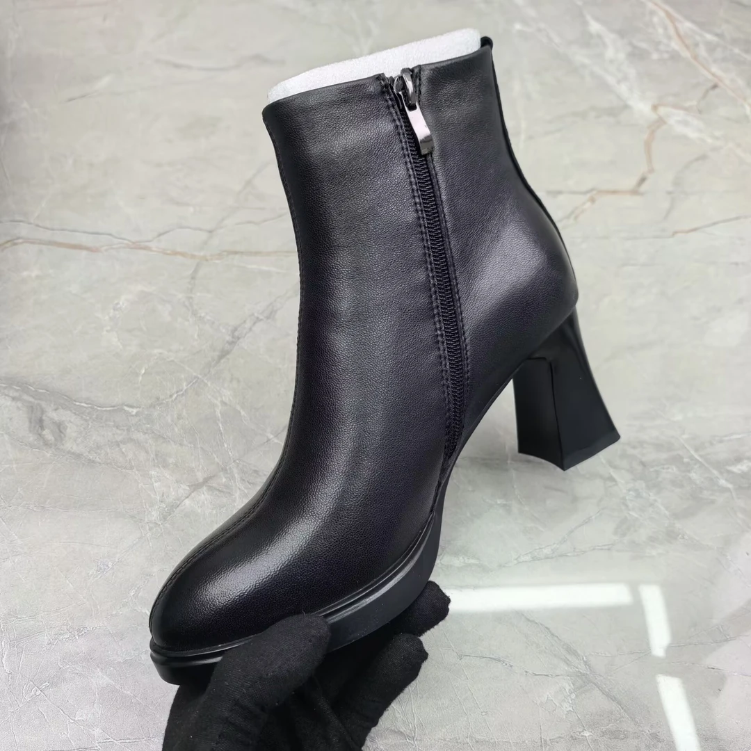 f（孤品）38码靴女靴子 28483-851羊皮