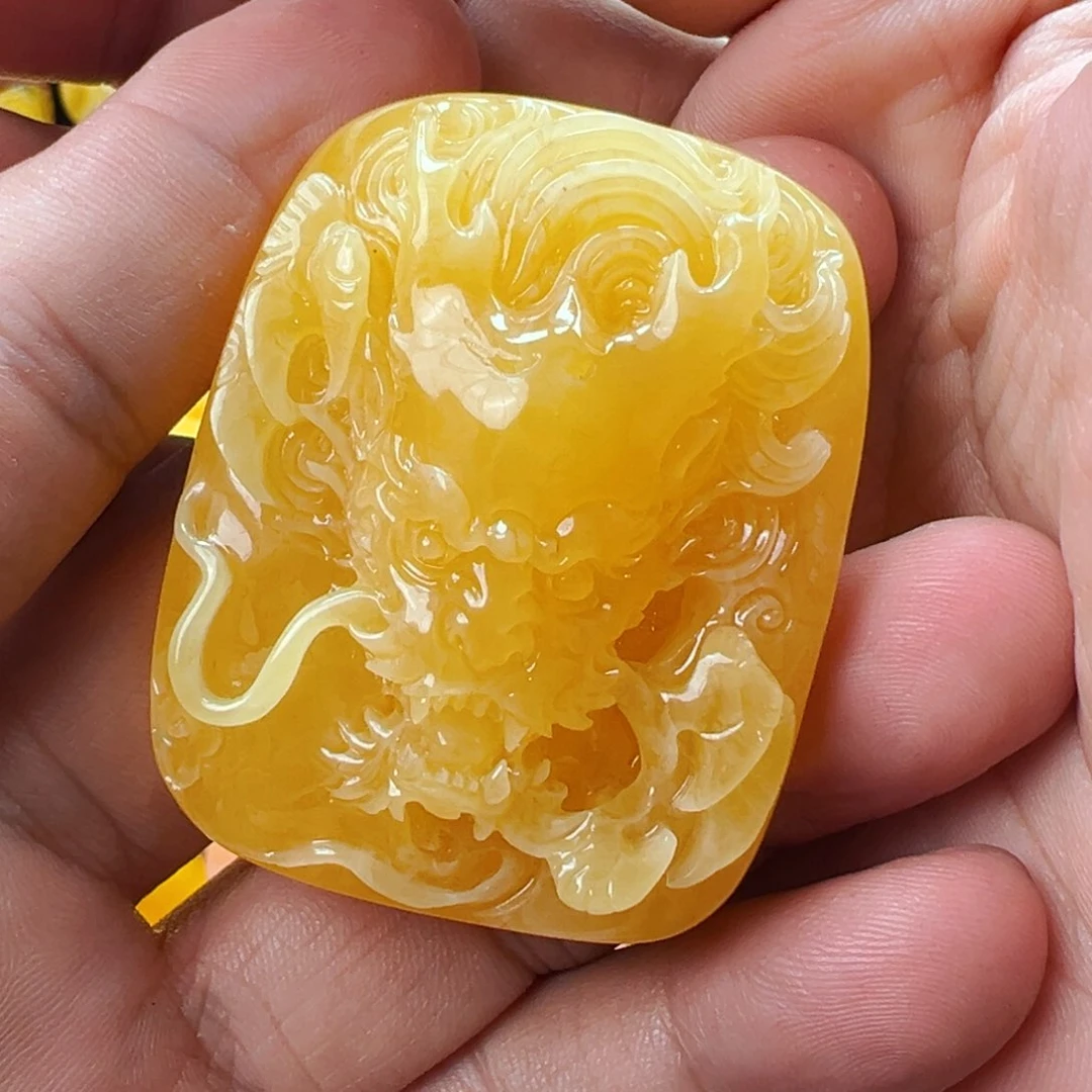 未镶嵌颈饰蜜蜡蜜蜡吊坠32.3克