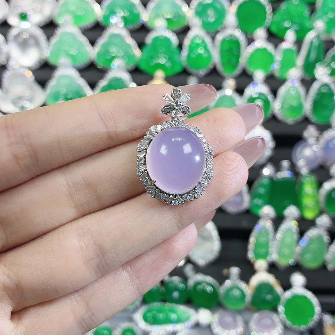 玛瑙/玉髓颈饰银S925镶嵌