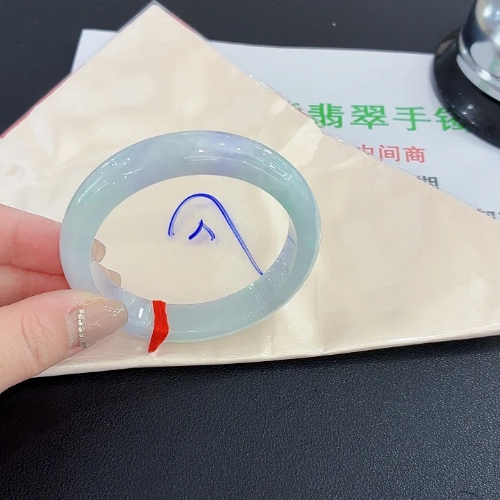 翡翠未镶嵌手镯翡翠57圈口