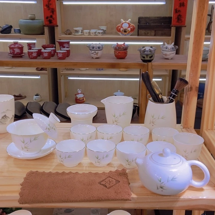 毕业套装茶壶盖碗全家福