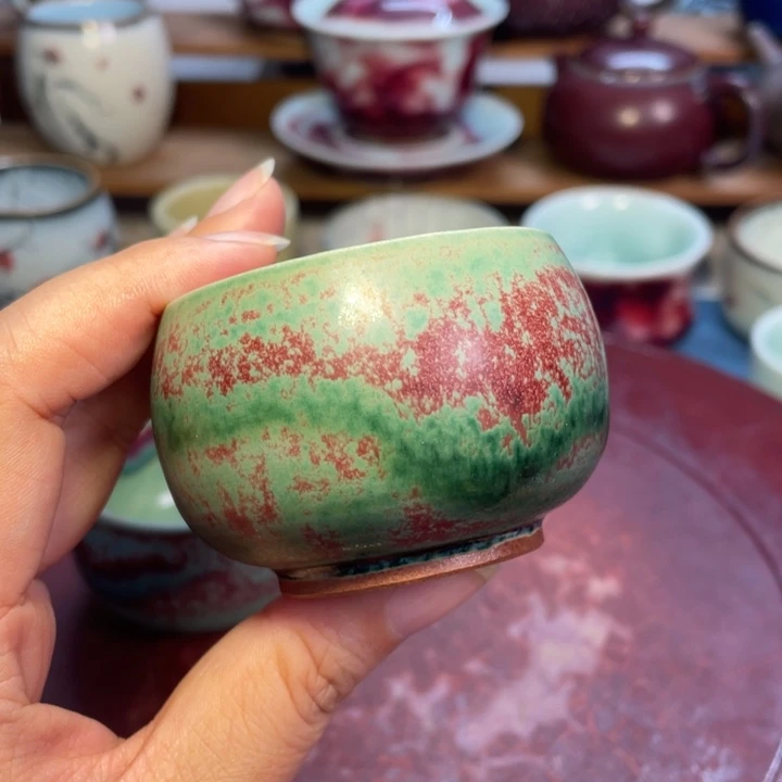 摆件钧瓷知否品茗杯