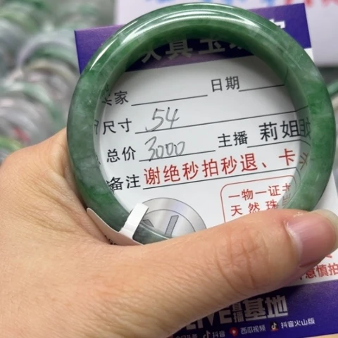 翡翠未镶嵌手镯翡翠A货