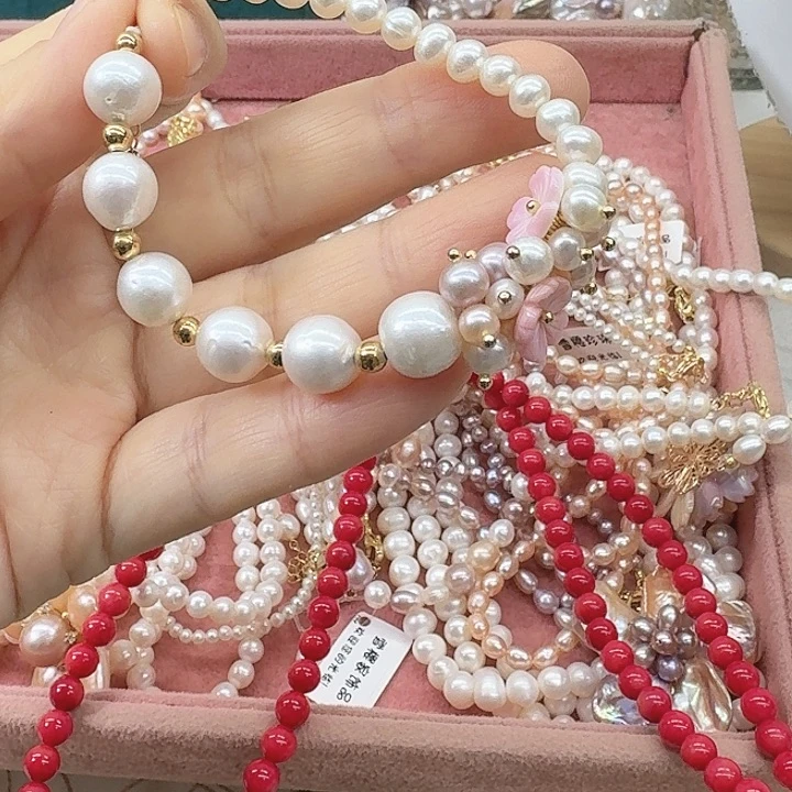 淡水珍珠发饰银S925镶嵌