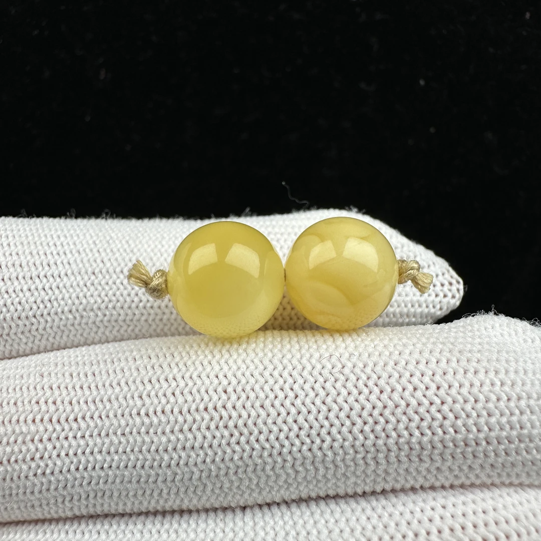 M1874天然蜜蜡 鸡油黄单珠 11+mm 1.78克支持复检假一罚四