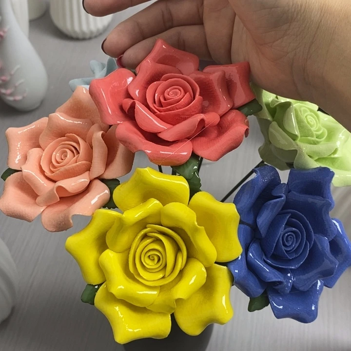 陶瓷陶瓷材料加工4朵