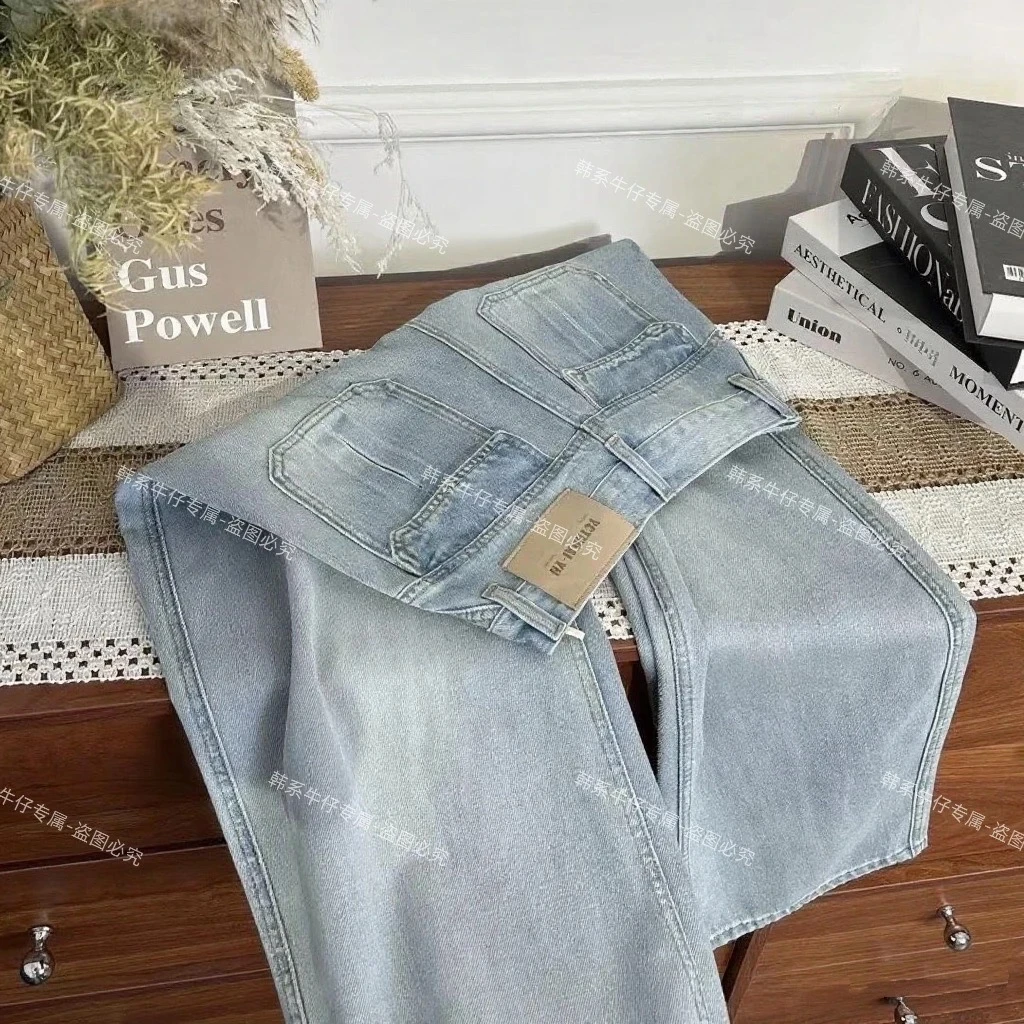 【现货✈️➕运费险】韩3.0超薄莱赛尔窄版直筒阔腿裤弯刀原单定制款