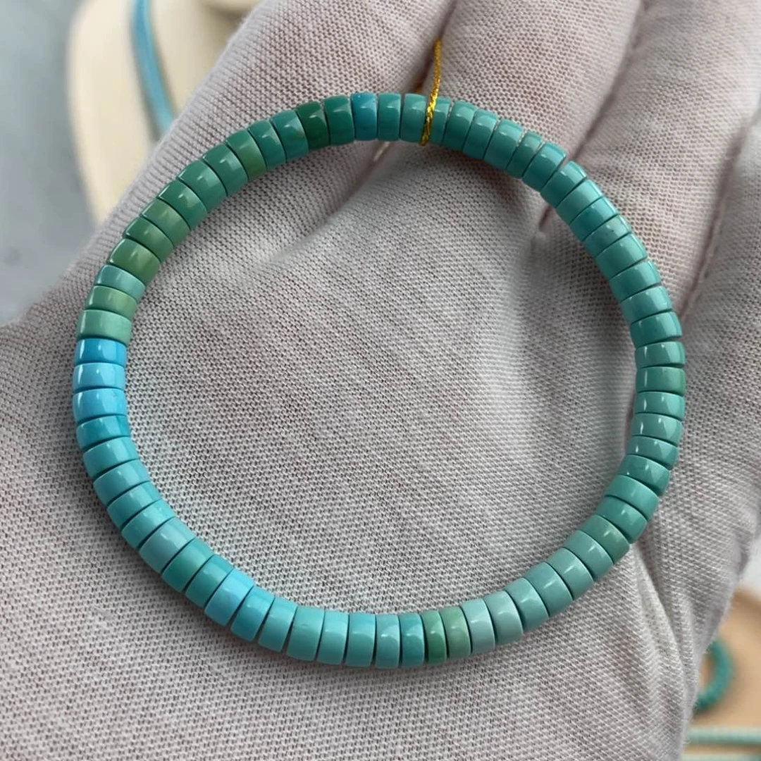 绿松石手链未镶嵌精工药片直切卡5