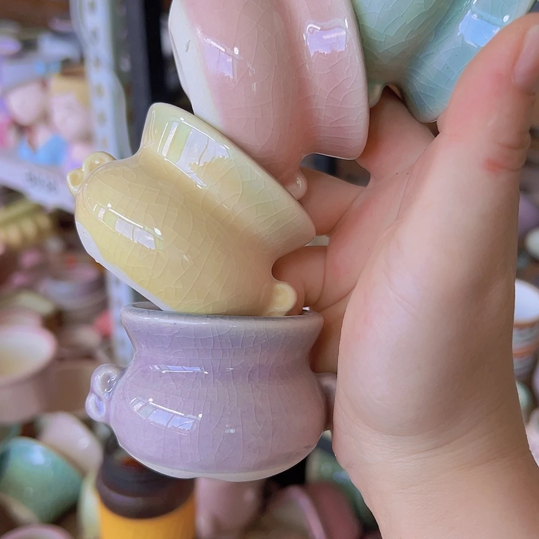 陶瓷花盆当场满12包邮