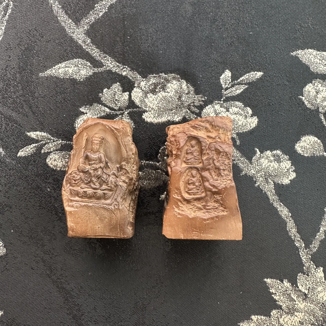 「茶予物」敦煌手工盖置 四方盖置 随机发