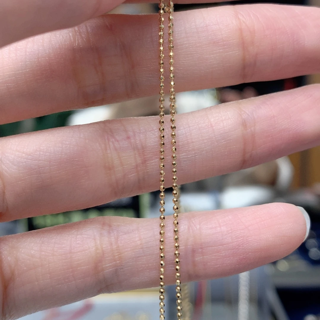 项链钻石18K金镶嵌18k金钻石项链