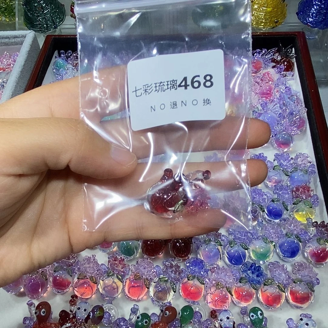 咩***宝玻璃颈饰468玫瑰花心脏