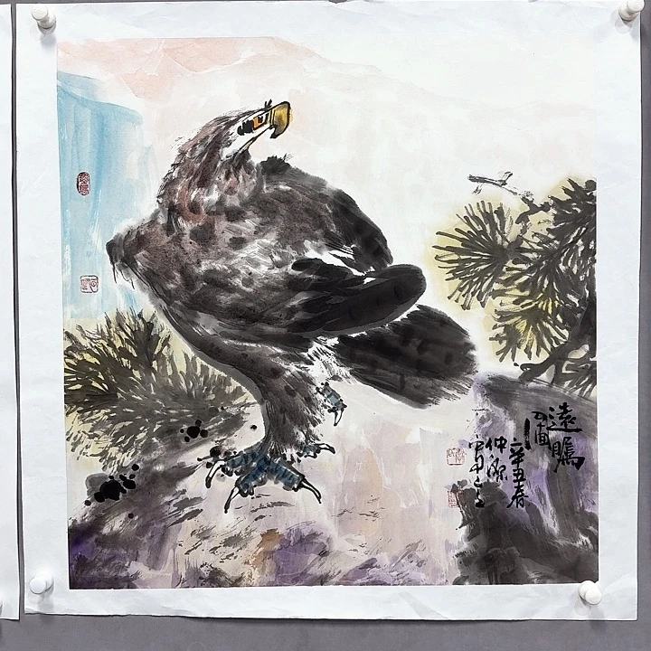 国画亲笔手绘放心去藏