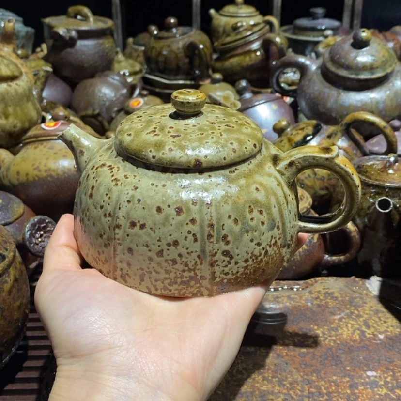 【闪购商品】茶壶紫砂?*福利微瑕金丝壶