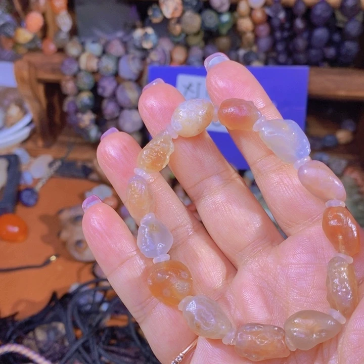 玛瑙/玉髓珠宝半成品未镶嵌金*