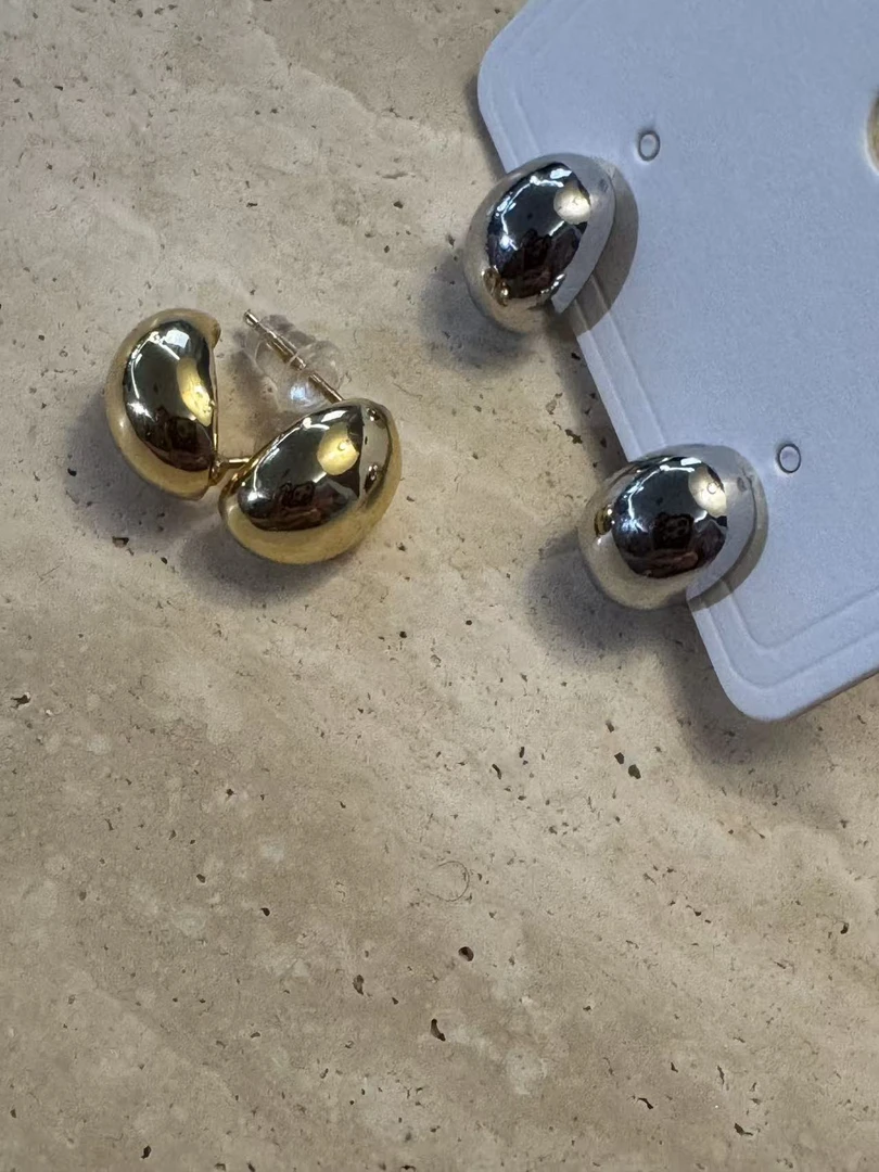 钛钢耳饰 老板娘推荐女耳钉素款轻奢镭射小众521913