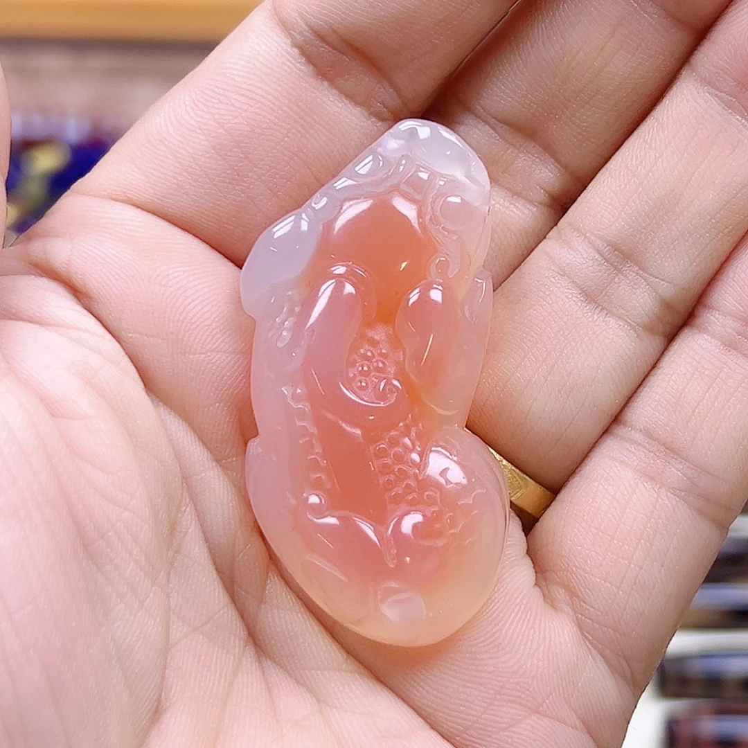 紫***嫣玛瑙/玉髓颈饰未镶嵌