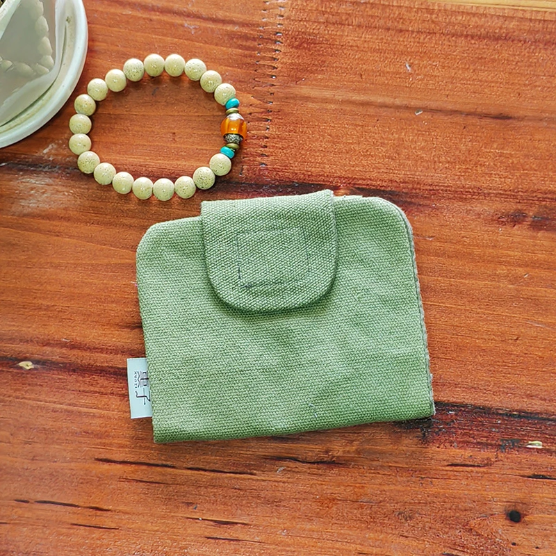 薰子原创设计棉布卡包钱包两折男女通用轻便零钱包卡套证件收纳包