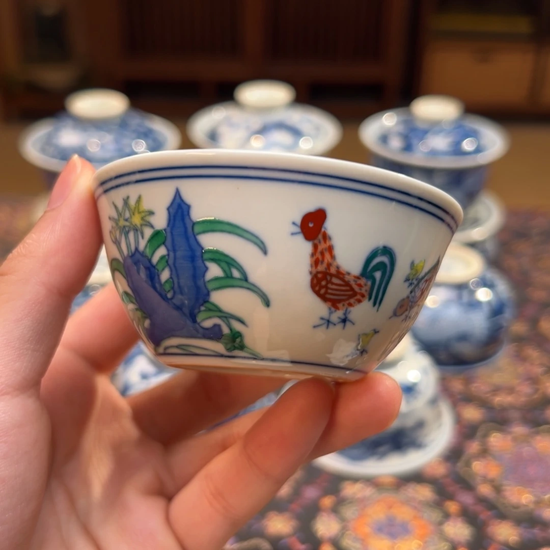 瓷片放*晴鸡缸杯。