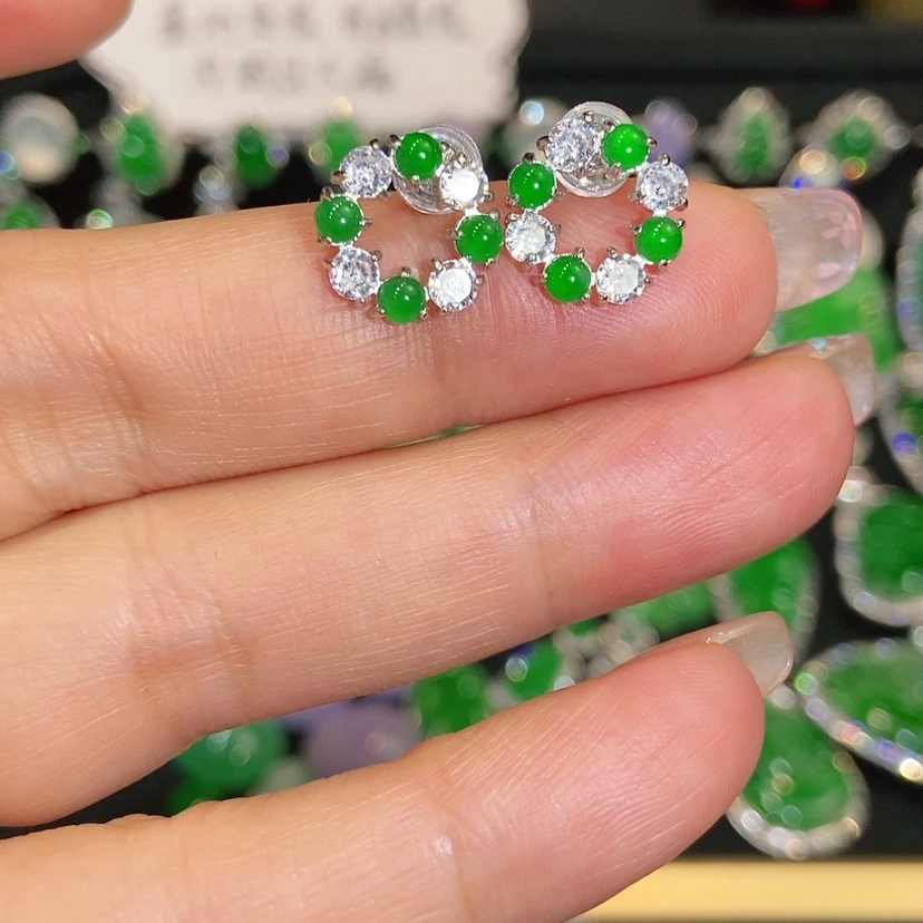 【闪购商品】未镶嵌翡翠耳饰天然翡翠