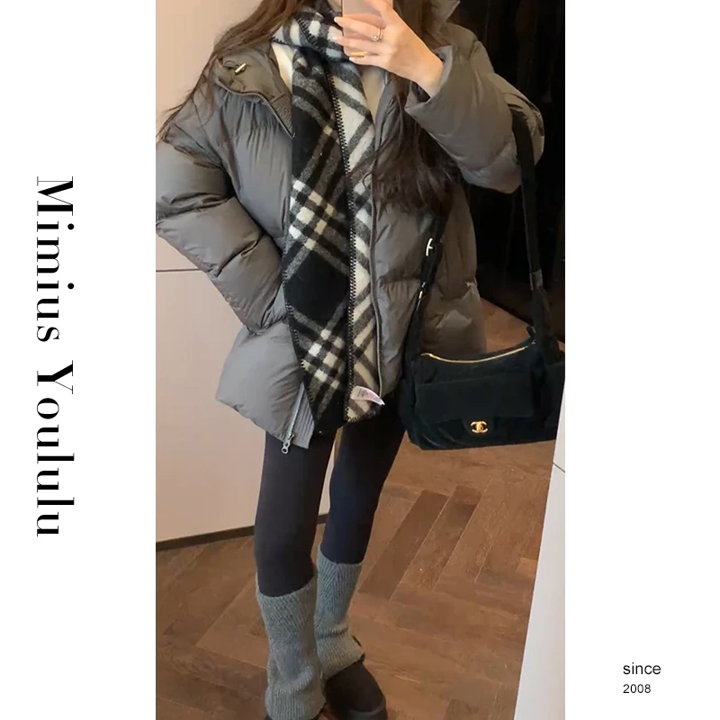 【mimius】&游鹿鹿 连帽加厚蓬松廓形宽松外套 汉服 F11345