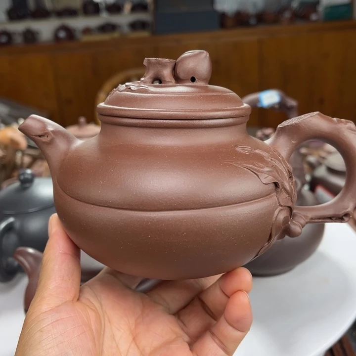 茶壶紫砂紫砂花茶