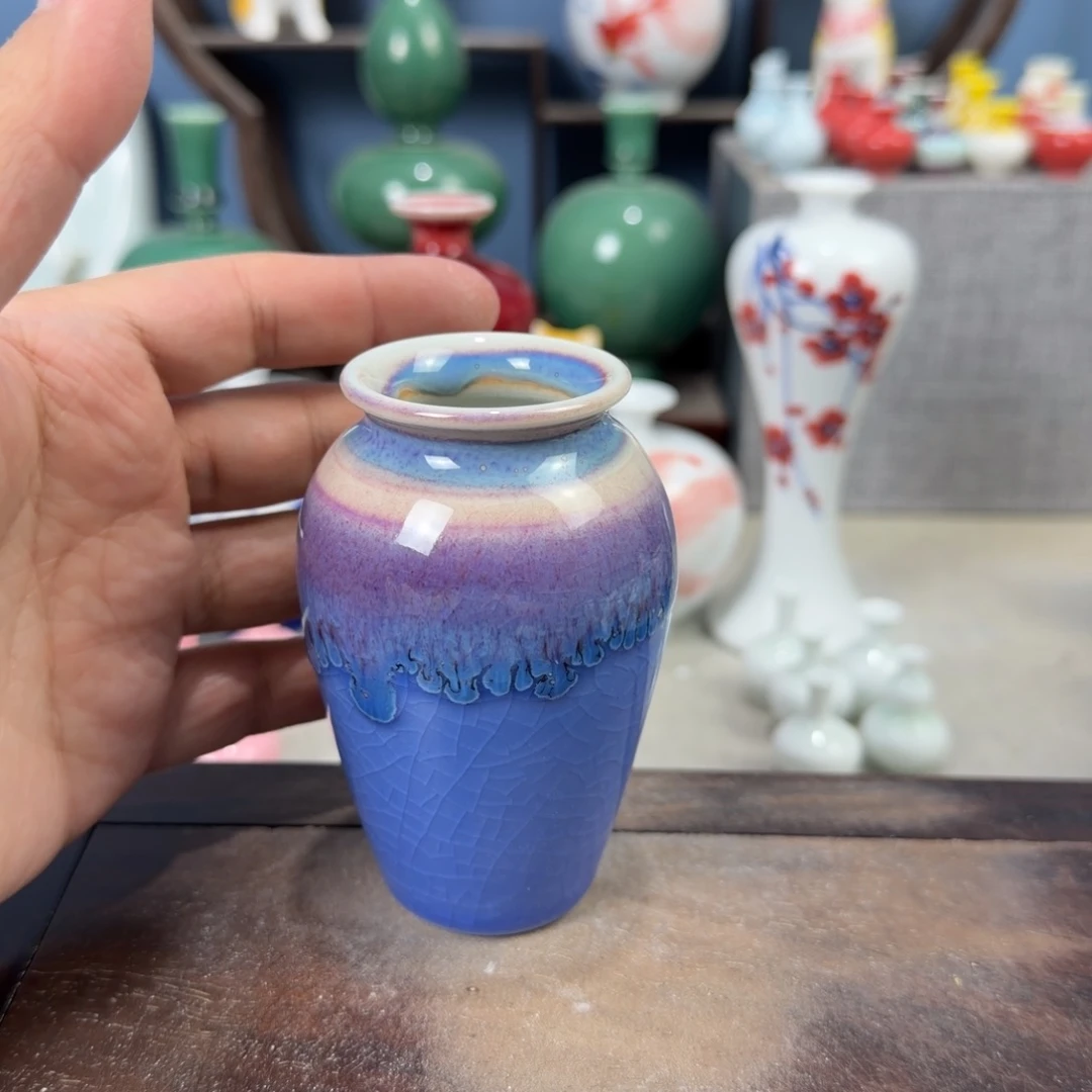 陶瓷手工小花器摆件