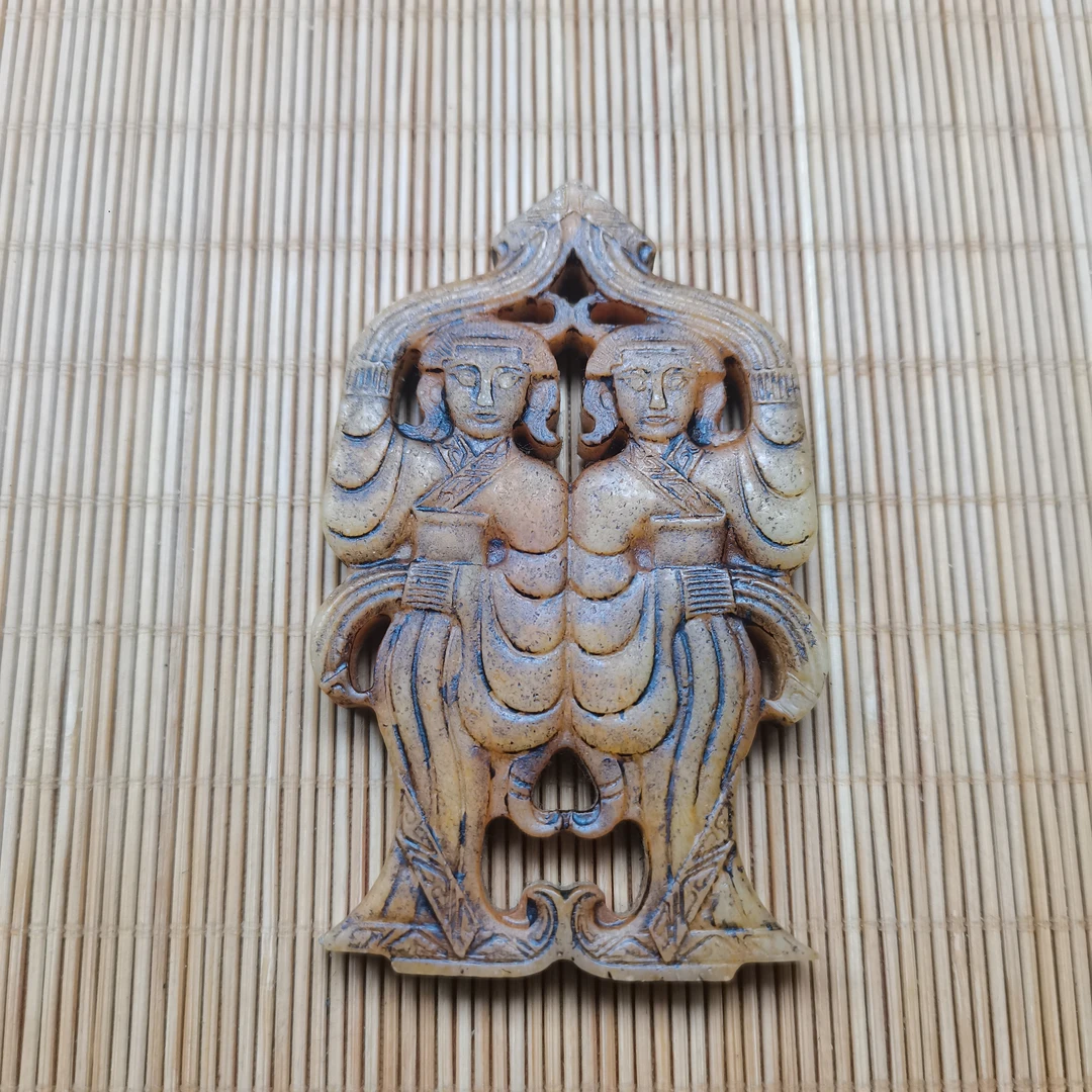 新疆和田玉玉舞人65克汉家