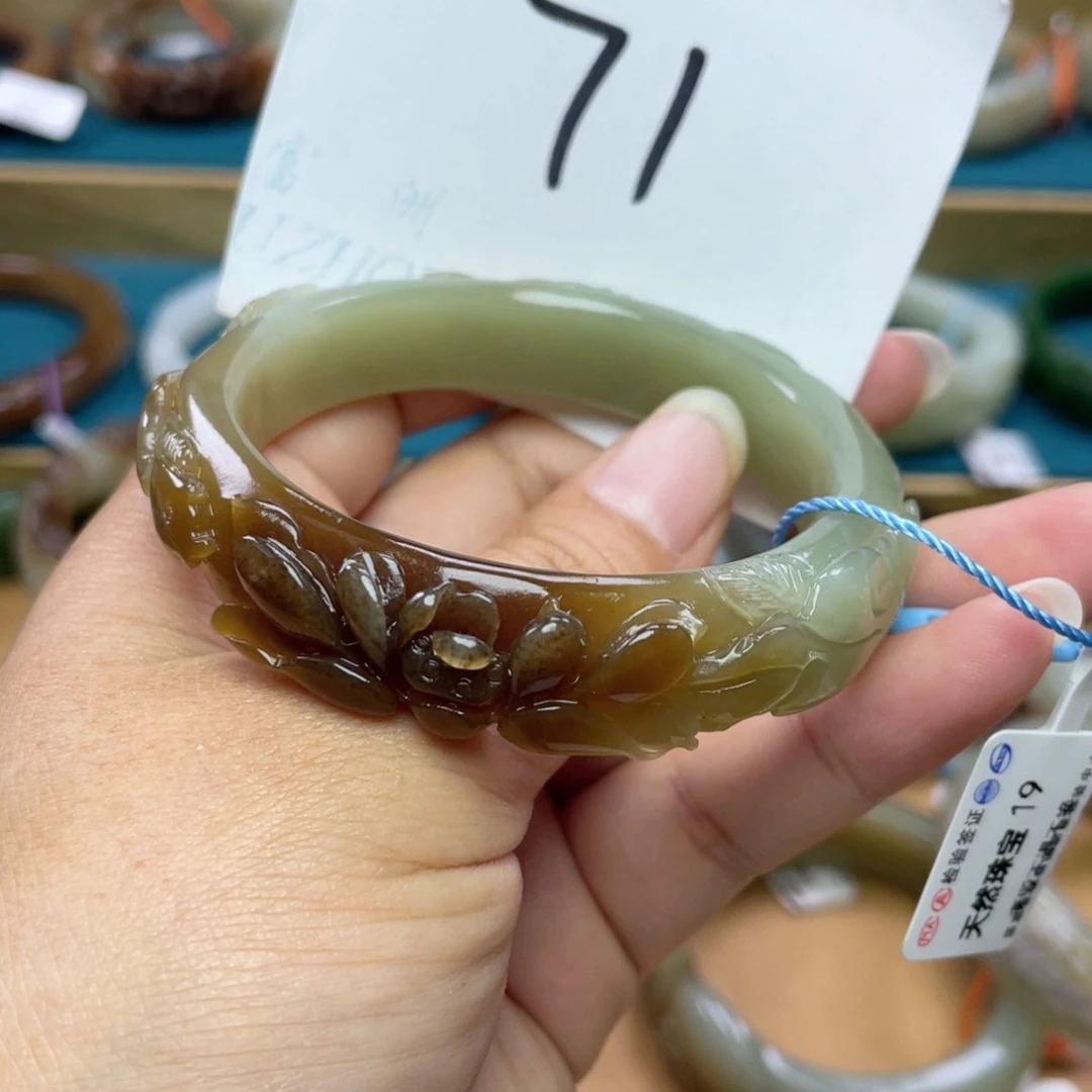 未镶嵌手镯和田玉圈口55