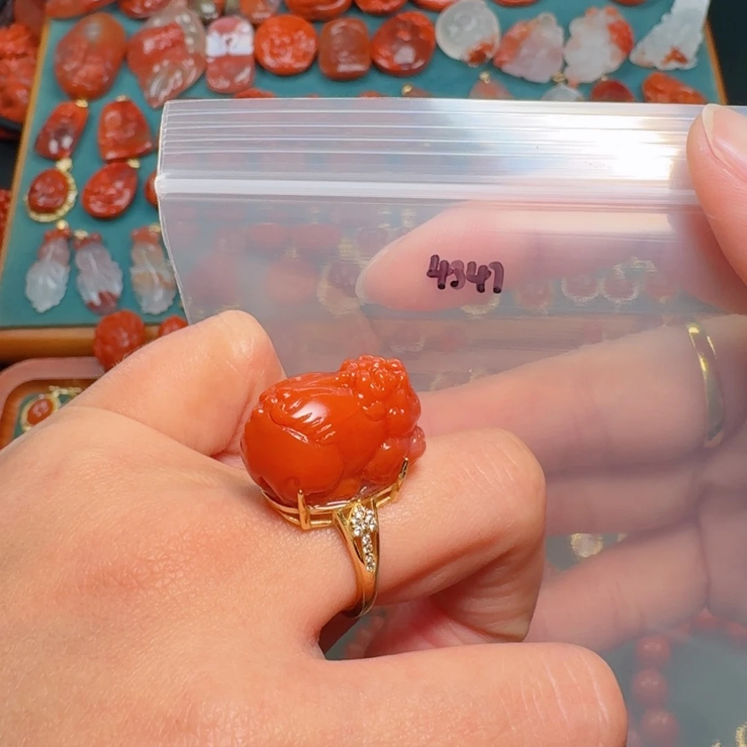 南红玛瑙南红银S925镶嵌