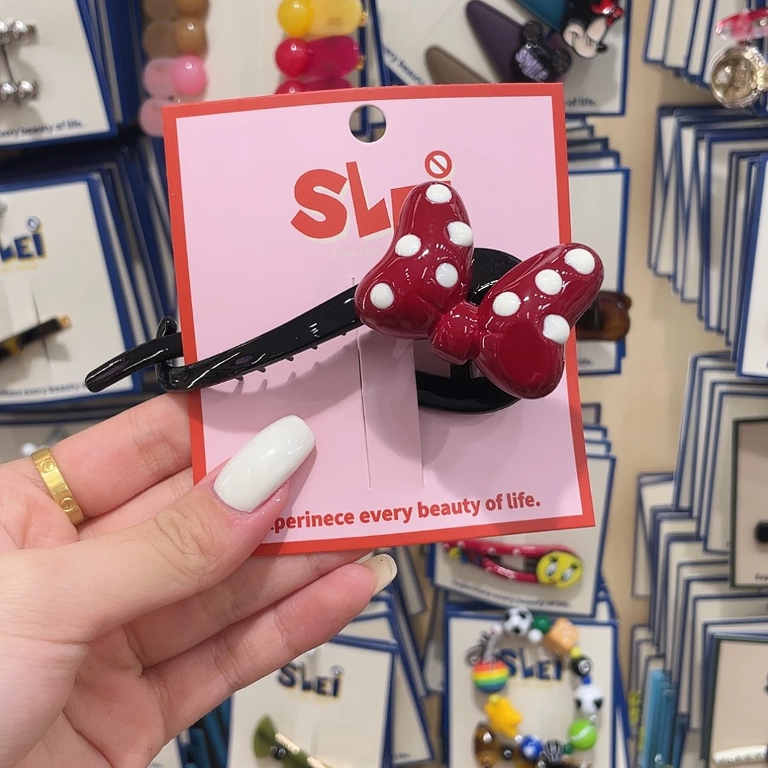 布艺非金属红波点扭扭