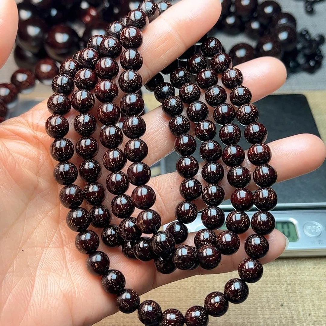 檀香紫檀（小叶紫檀）0.8 108颗 爆满星