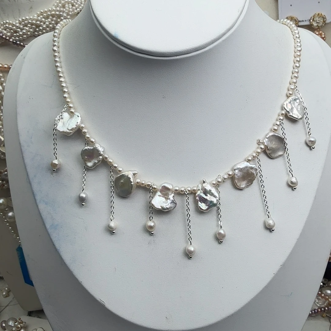 颈饰未镶嵌淡水珍珠