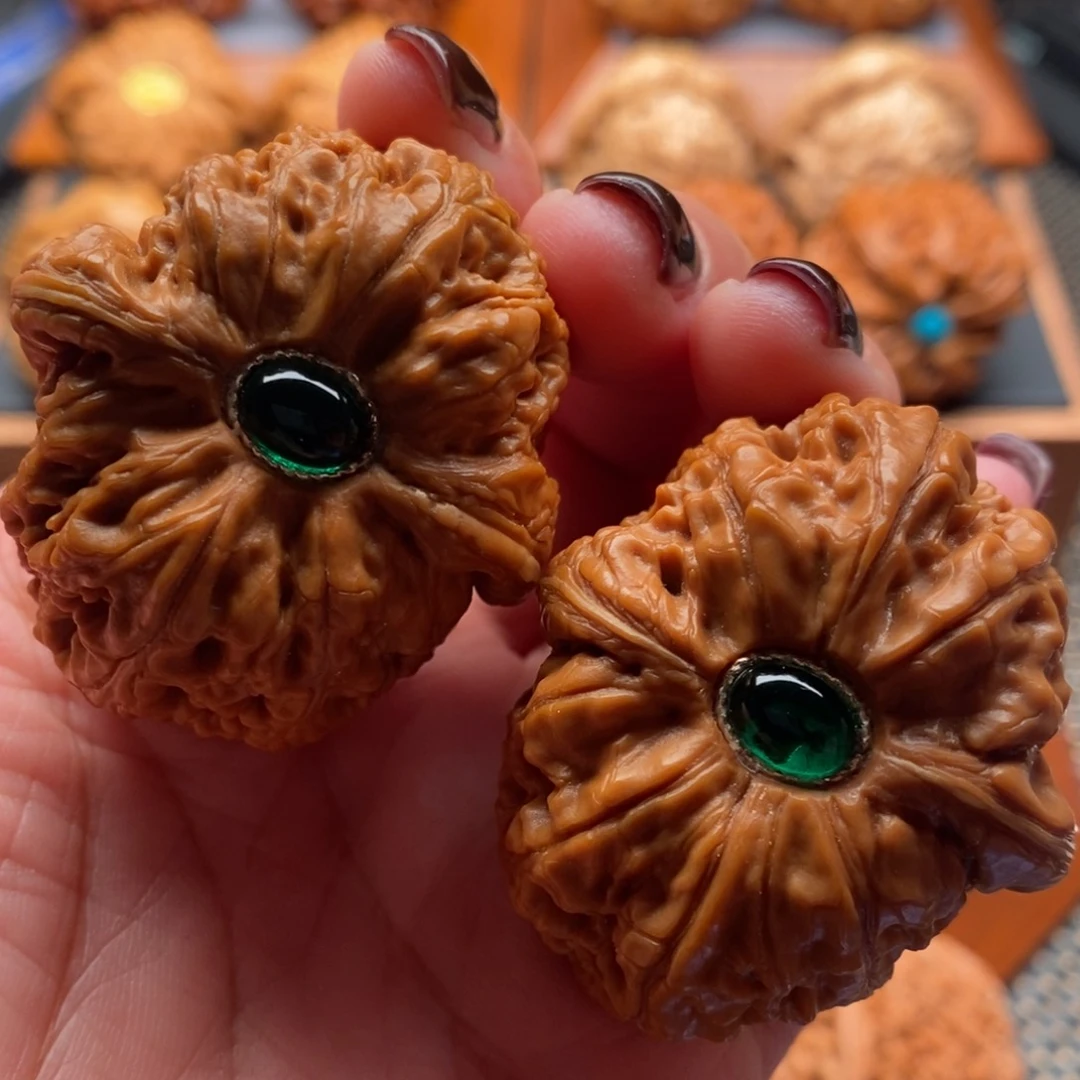 把件文玩核桃45尺全品平谷元宝