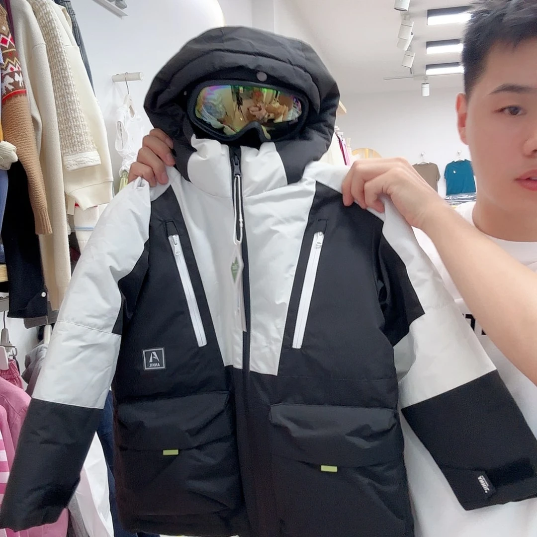160码男童中长款羽绒服