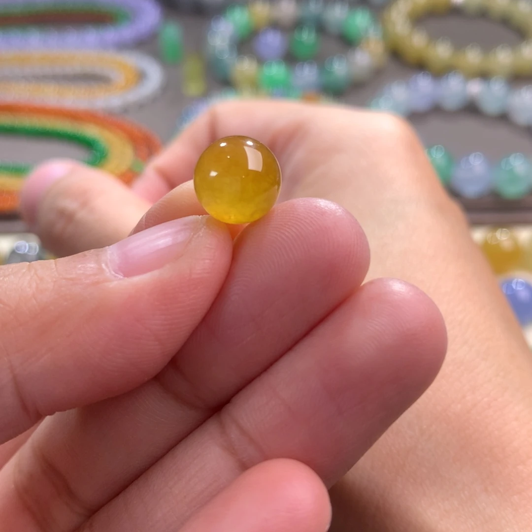 翡翠未镶嵌手链卡9.2