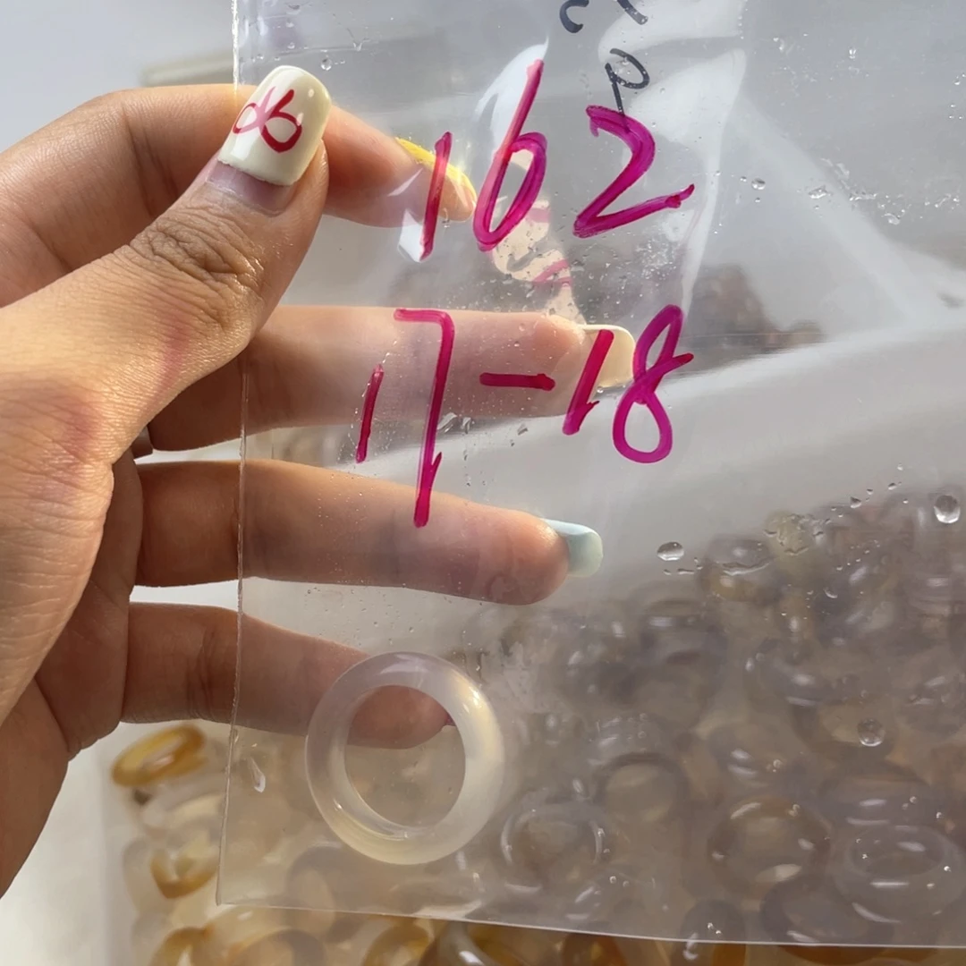 玛瑙/玉髓戒指合金162