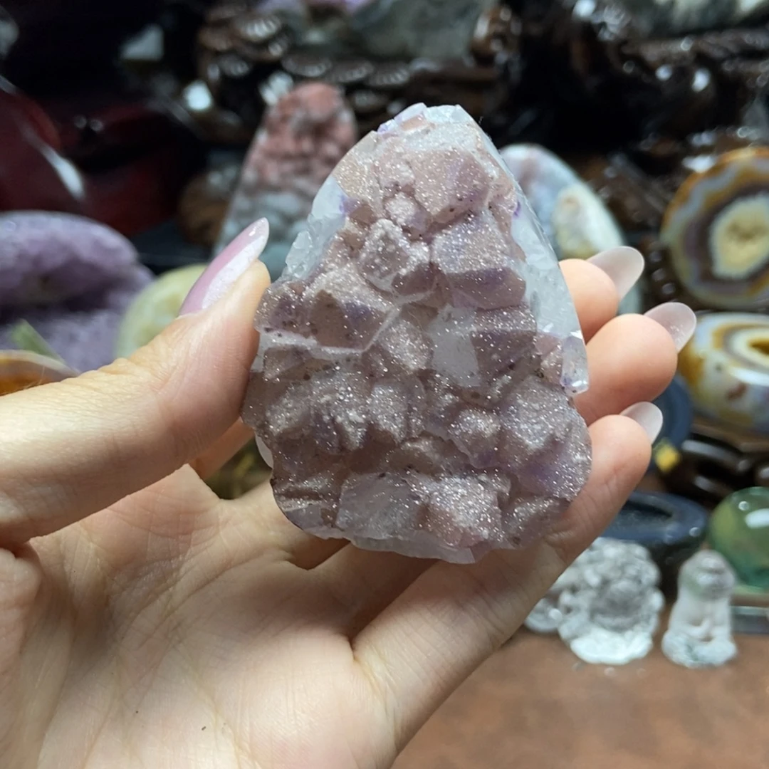 紫晶摆件未镶嵌水晶
