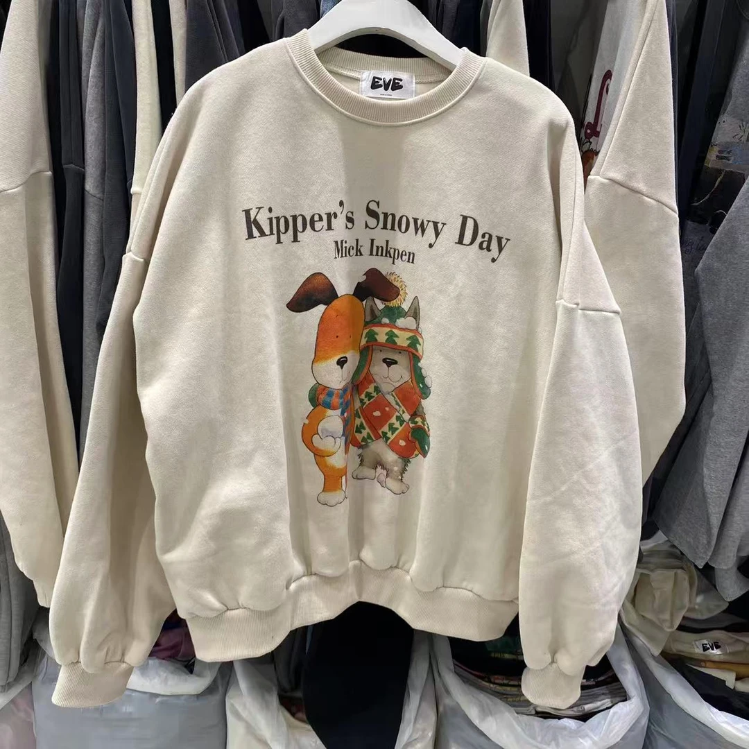 【A2在韩国】东大门女士圆领长袖卫衣《NO退NO换》