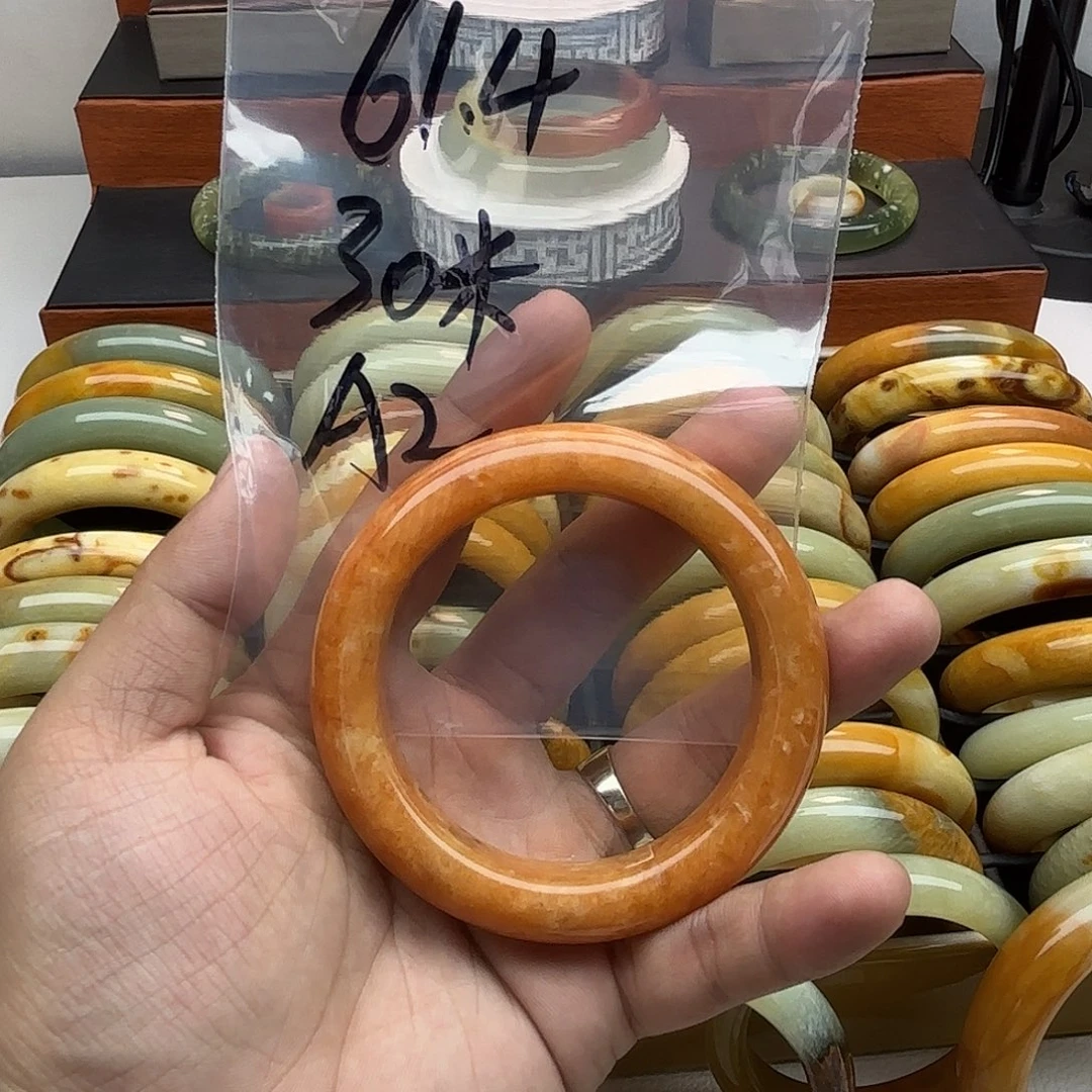 蛇纹石玉合金手镯平**利