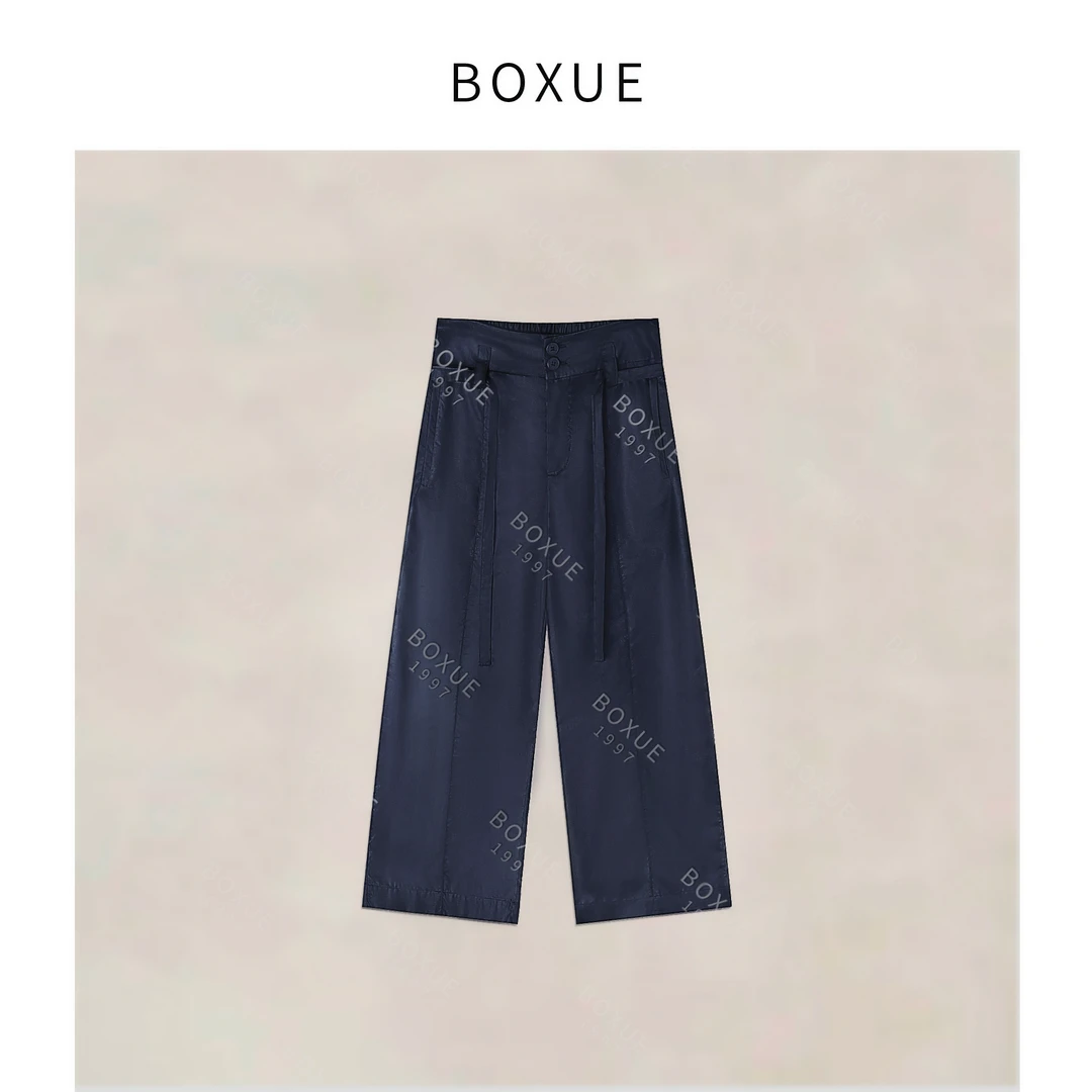 BOXUE  罗勒旅行家“优雅美学”2025春款极简轻奢裤子 #250325K1272