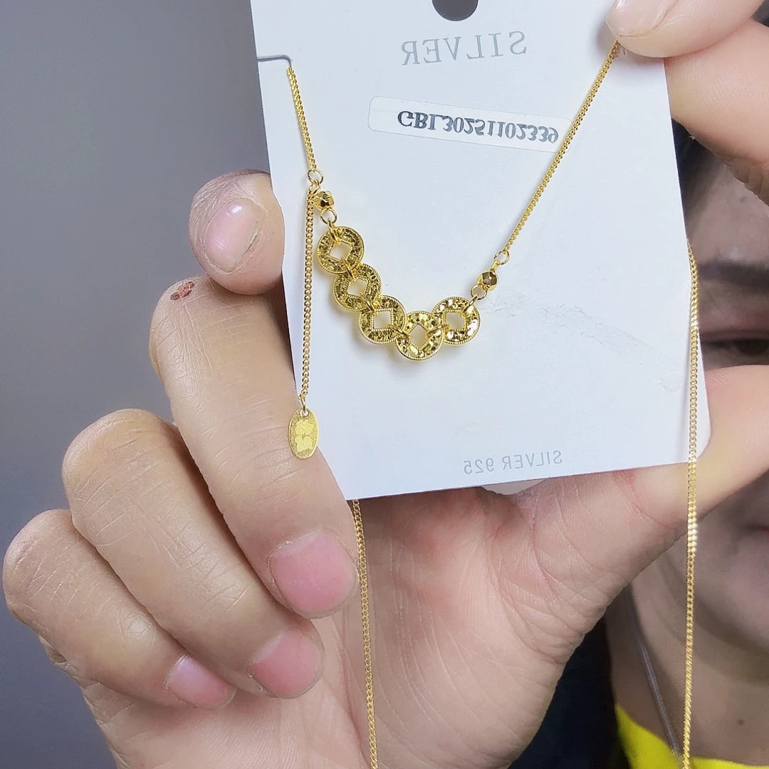 吊坠925银纯银百搭项链