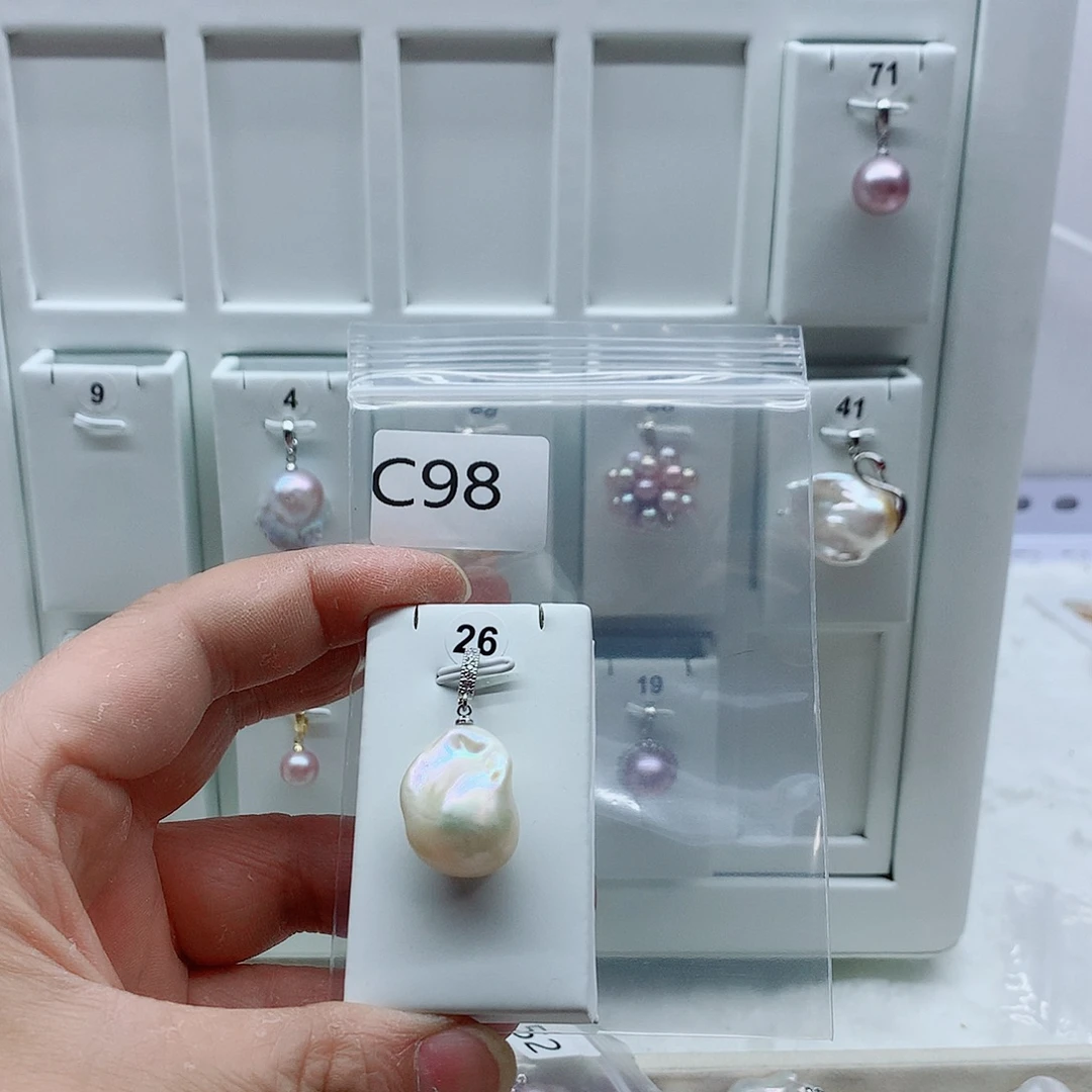 淡水珍珠吊坠(不含链)合金